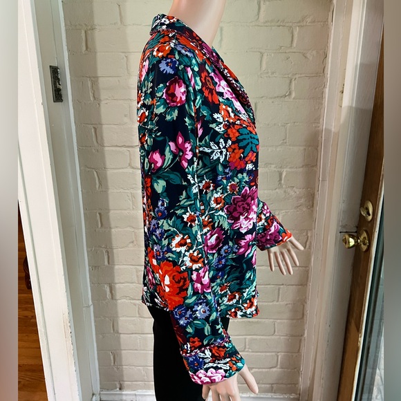 Floreat Anthropologie sz xs rare multi colored floral button down blouse - Picture 12 of 16